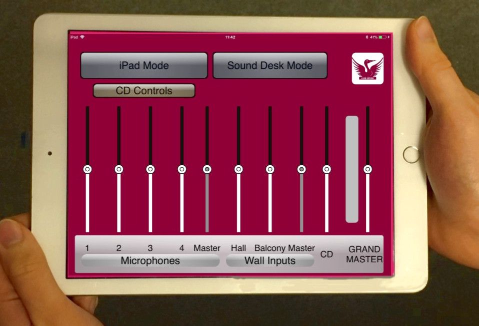 Tablet Control of Sound and Lighting